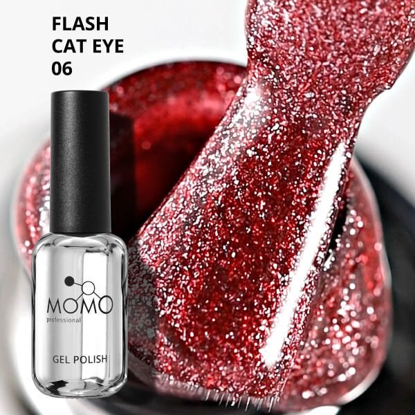 Momo Professional Flash Cat Eye Kalıcı Oje №06 (10ml)