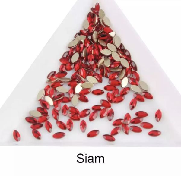 Taş Markiz Siam 2*4mm 6 Adet