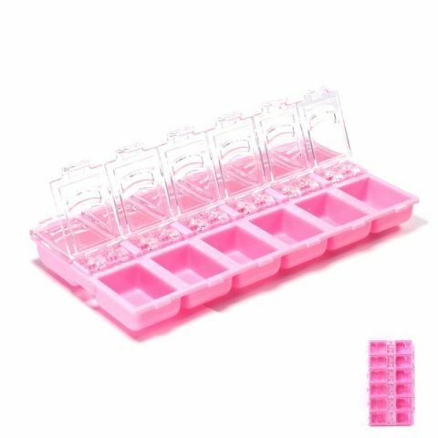 Taş Kutusu 12 Gözlü Kapaklı Çeşitli Renk