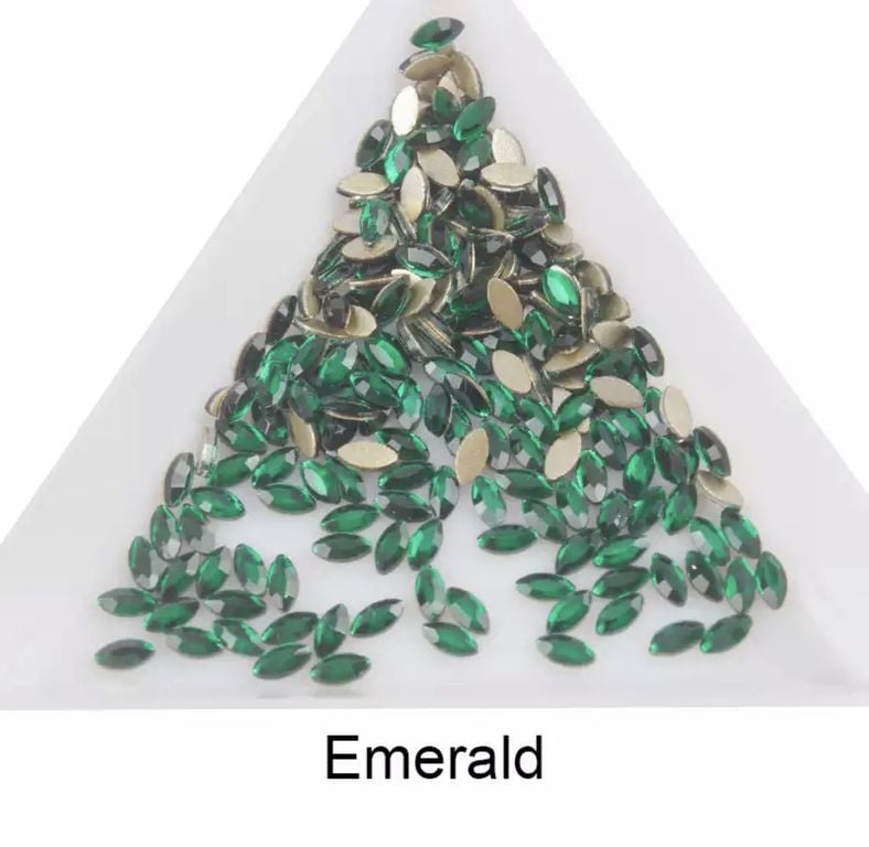 Taş Markiz Emerald 2*4mm 6 Adet