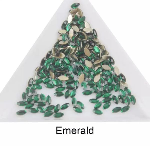 Taş Markiz Emerald 2*4mm 6 Adet