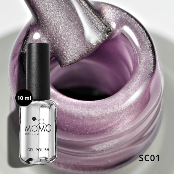 Momo Professional Korean Cat Eye, Silky Cat Eye Kedi Gözü Kalıcı Oje SC01 Lila (10ml)
