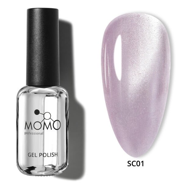Momo Professional Korean Cat Eye, Silky Cat Eye Kedi Gözü Kalıcı Oje SC01 Lila (10ml)