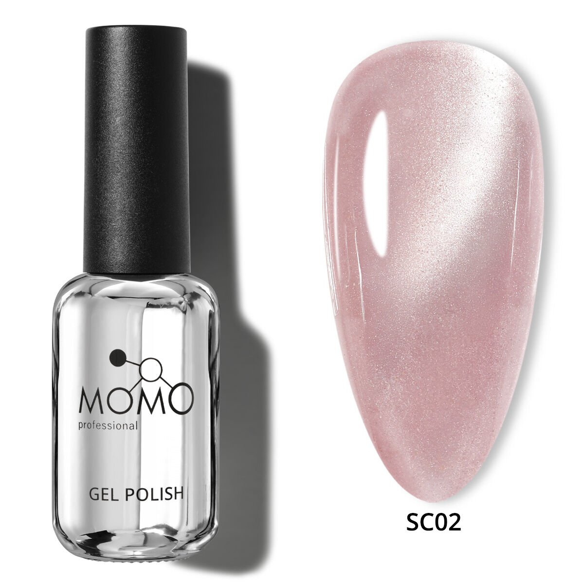 Momo Professional Korean Cat Eye, Silky Cat Eye Kedi Gözü Kalıcı Oje SC02 Pastel Rose (10ml)