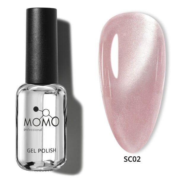 Momo Professional Korean Cat Eye, Silky Cat Eye Kedi Gözü Kalıcı Oje SC02 Pastel Rose (10ml)