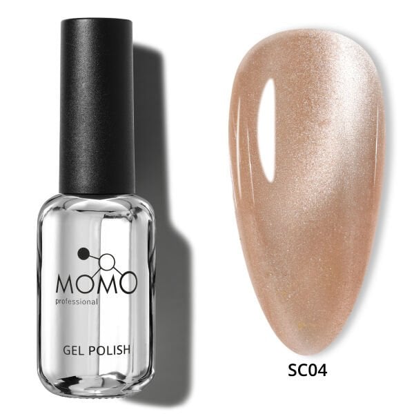 Momo Professional Korean Cat Eye, Silky Cat Eye Kedi Gözü Kalıcı Oje SC04 Koyu Ten Rengi (10ml)