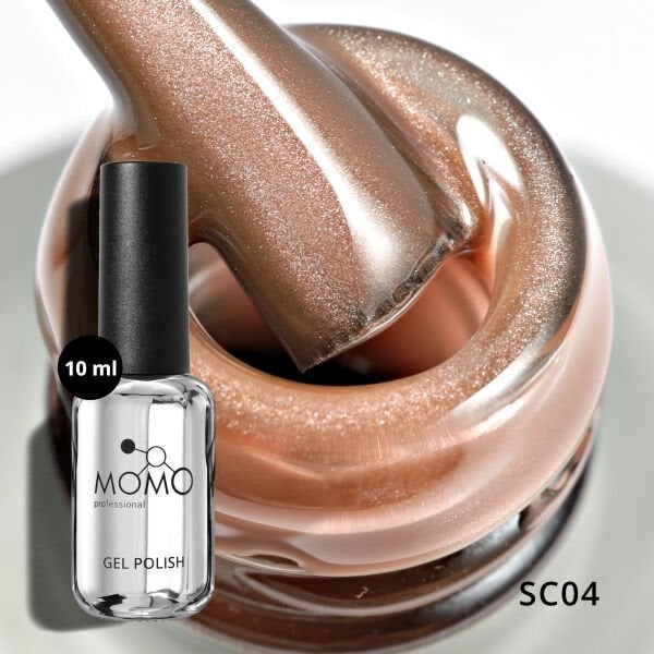 Momo Professional Korean Cat Eye, Silky Cat Eye Kedi Gözü Kalıcı Oje SC04 Koyu Ten Rengi (10ml)