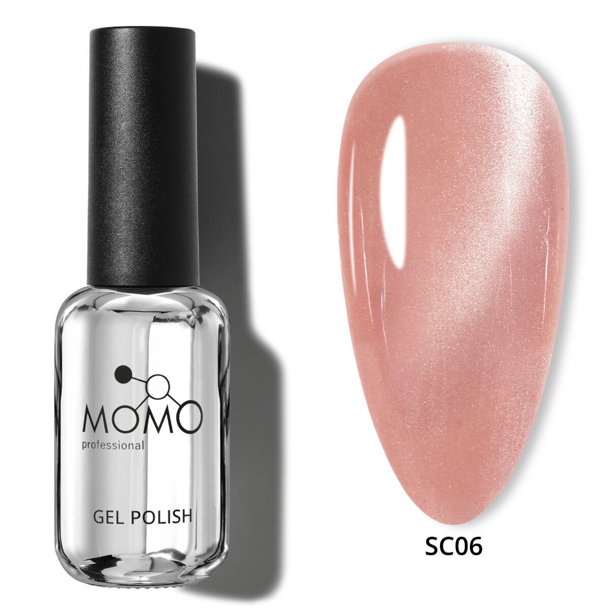 Momo Professional Korean Cat Eye, Silky Cat Eye Kedi Gözü Kalıcı Oje SC06 Natural Pembe (10ml)