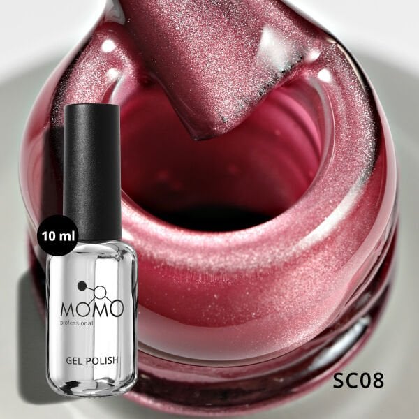 Momo Professional Korean Cat Eye, Silky Cat Eye Kedi Gözü Kalıcı Oje SC08 Pembe (10ml)