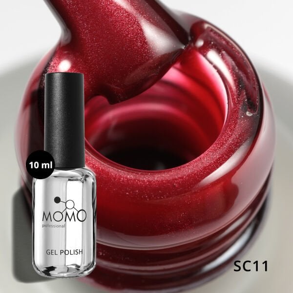 Momo Professional Korean Cat Eye, Silky Cat Eye Kedi Gözü Kalıcı Oje SC11 Açık Bordo (10ml)