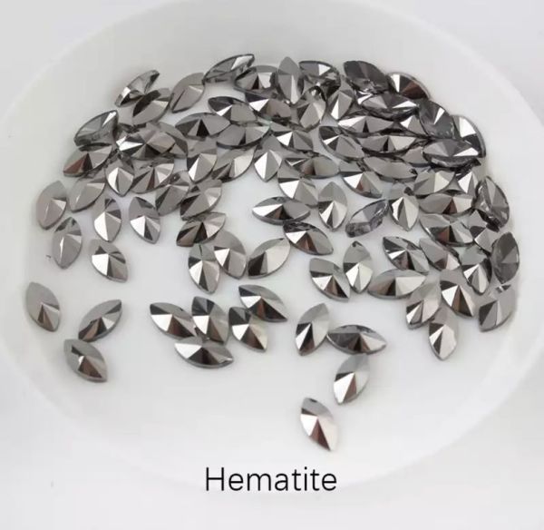 Taş Markiz Hematite 3*6mm 2 Adet