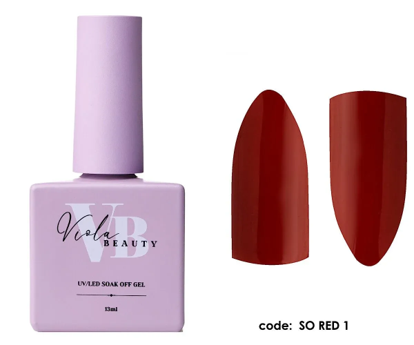 Viola Beauty Kalıcı Oje So Red #0001 13 ml