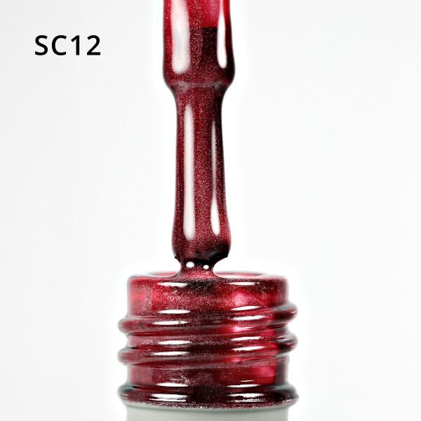 Momo Professional Korean Cat Eye, Silky Cat Eye Kedi Gözü Kalıcı Oje SC12 Bordo (10ml)