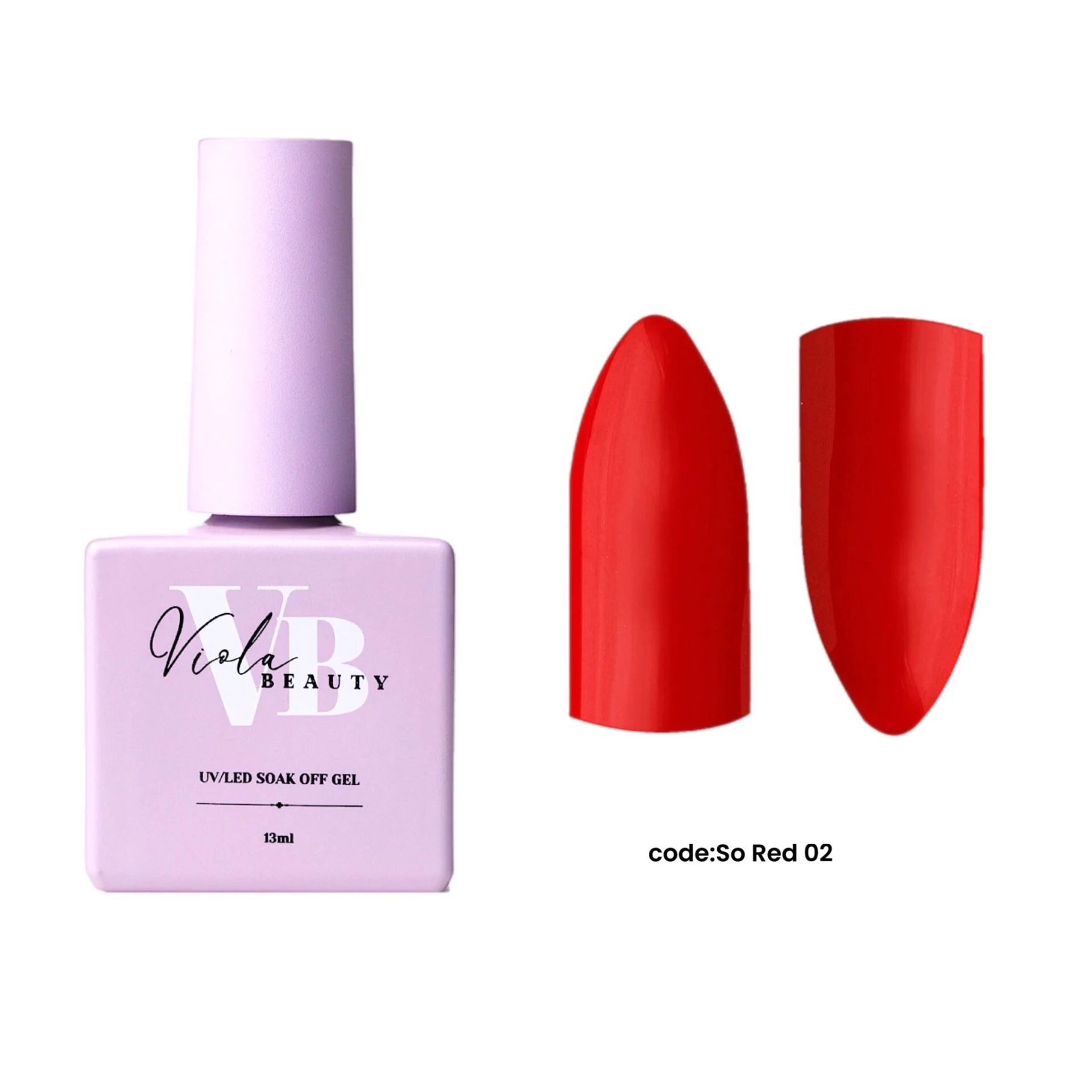 Viola Beauty Kalıcı Oje So Red #0002 13 ml