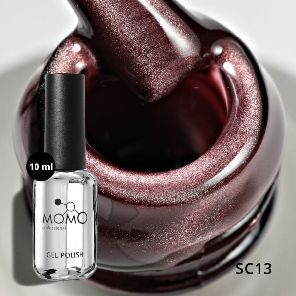 Momo Professional Korean Cat Eye, Silky Cat Eye Kedi Gözü Kalıcı Oje SC13 Kahverengi (10ml)