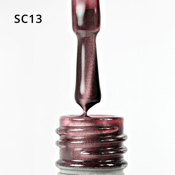 Momo Professional Korean Cat Eye, Silky Cat Eye Kedi Gözü Kalıcı Oje SC13 Kahverengi (10ml)