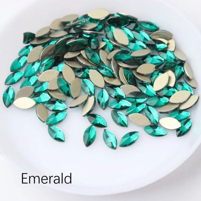 Taş Markiz Emerald 3*6mm 2 Adet