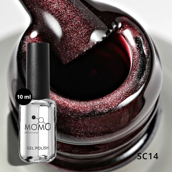 Momo Professional Korean Cat Eye, Silky Cat Eye Kedi Gözü Kalıcı Oje SC14 Zarif Bordo (10ml)