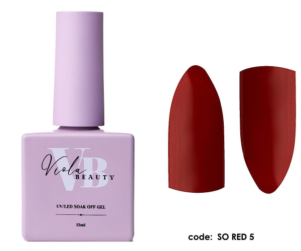 Viola Beauty Kalıcı Oje So Red #0005 13 ml
