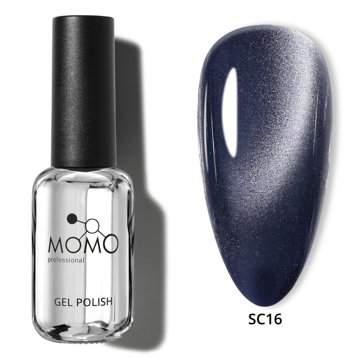 Momo Professional Korean Cat Eye, Silky Cat Eye Kedi Gözü Kalıcı Oje SC16 Lacivert (10ml)