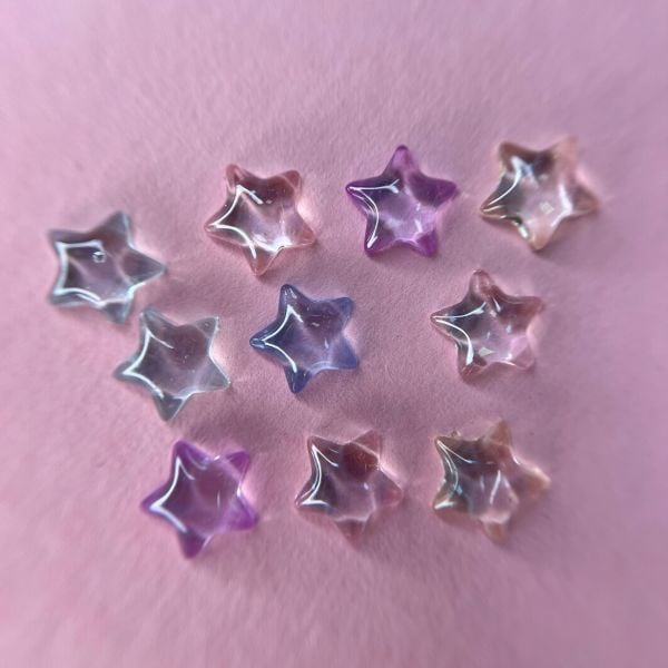 Zoo 1859 3D Kristal Yıldızlar 10 Adet Çeşitli Renk