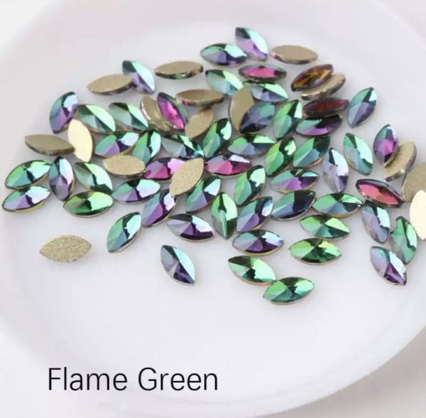 Taş Markiz Flame Green 3*6mm 2 Adet