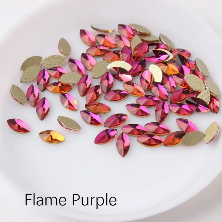 Taş Markiz Flame Purple 3*6mm 2 Adet