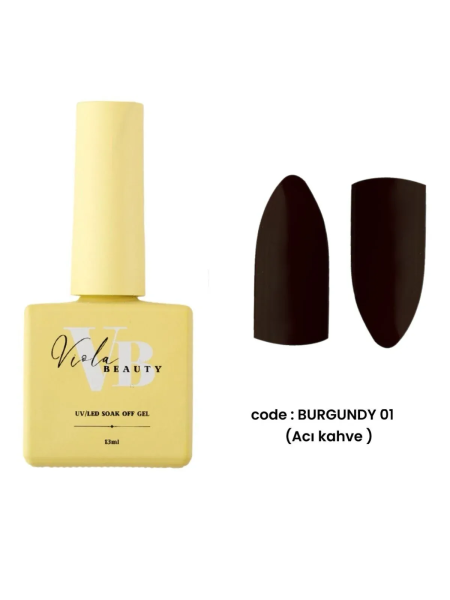 Viola Beauty Kalıcı Oje Burgundy #0001 13 ml