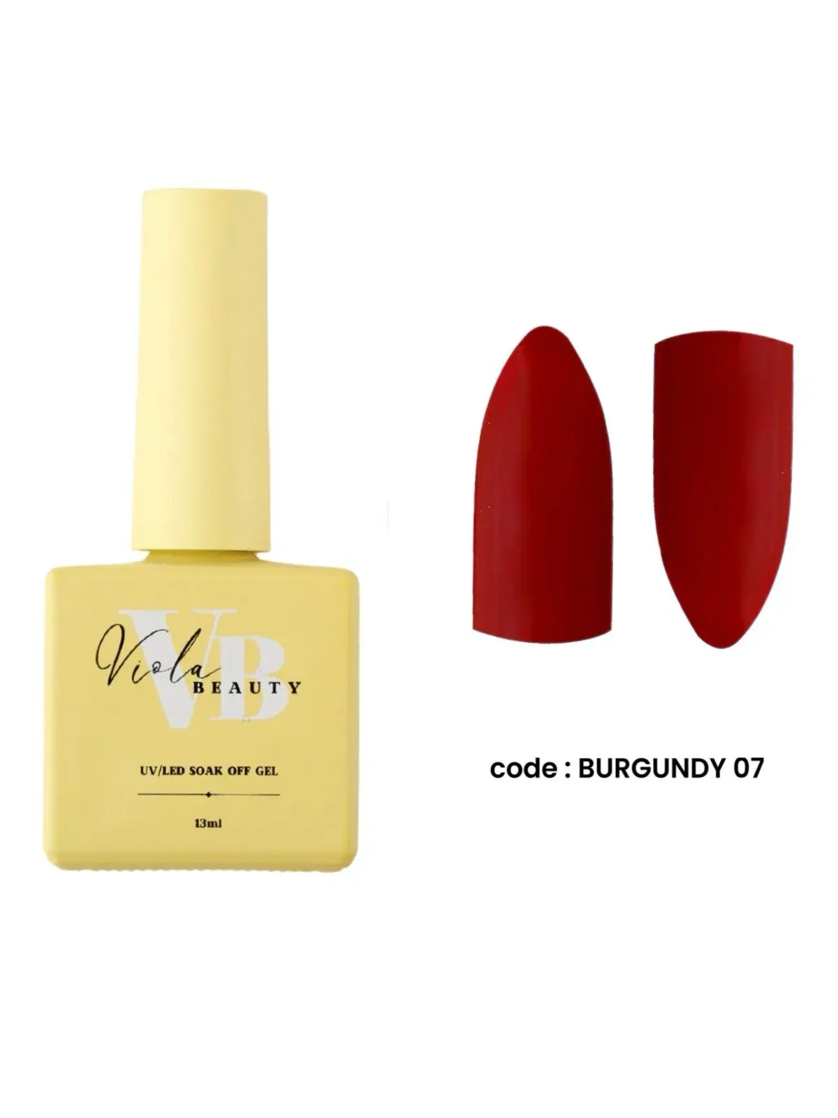 Viola Beauty Kalıcı Oje Burgundy #0007 13 ml