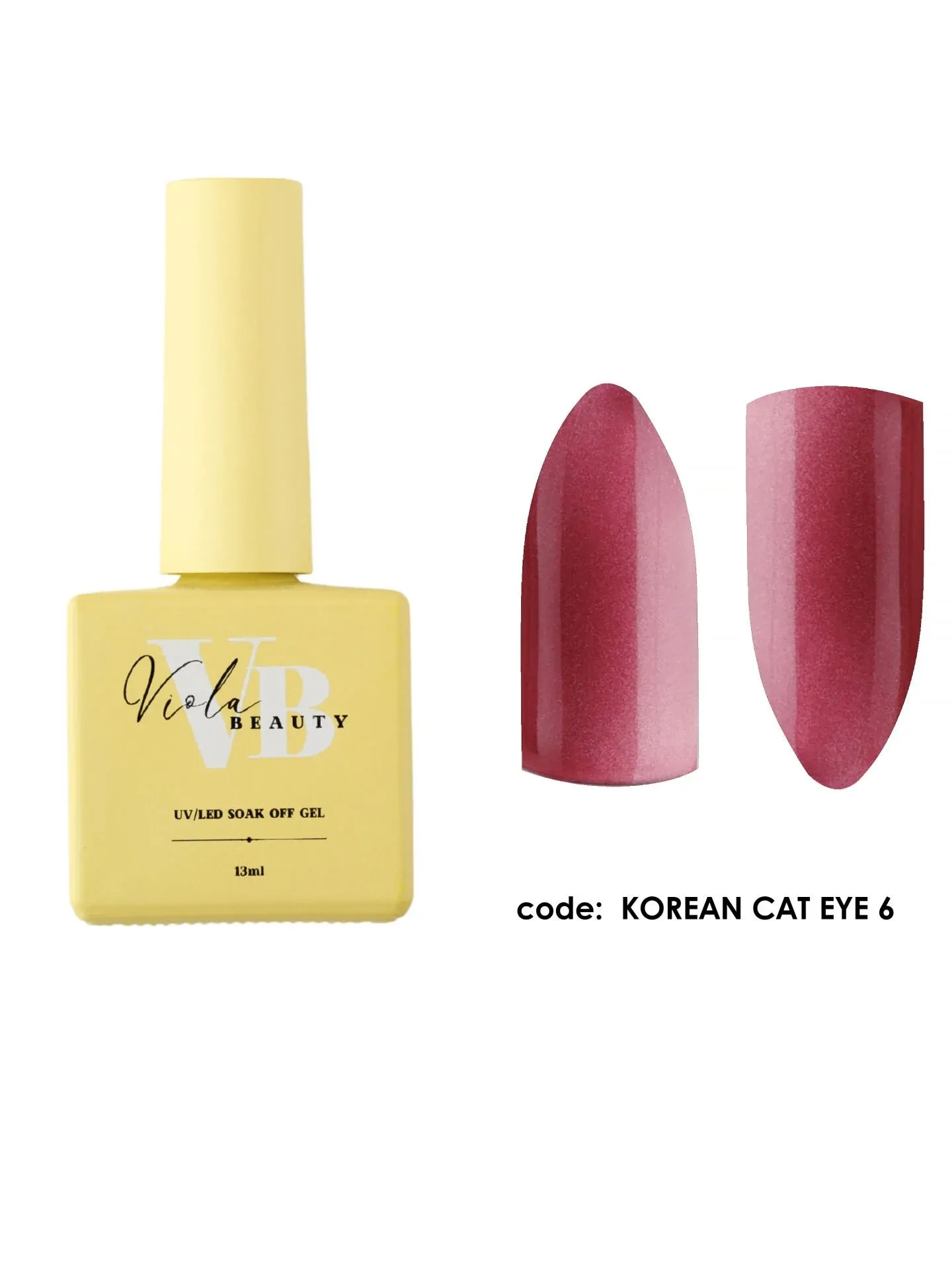 Viola Beauty Kalıcı Oje Korean Cat Eye #0006 13 ml