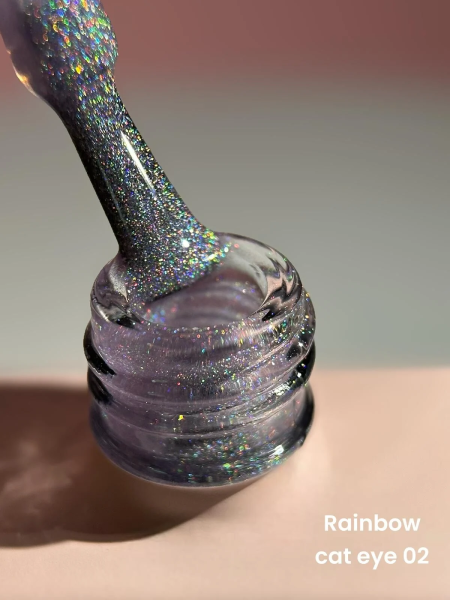 Viola Beauty  Kalıcı Oje Rainbow Cat Eye (Holografik Cat Eye Oje) #0002 13 ml