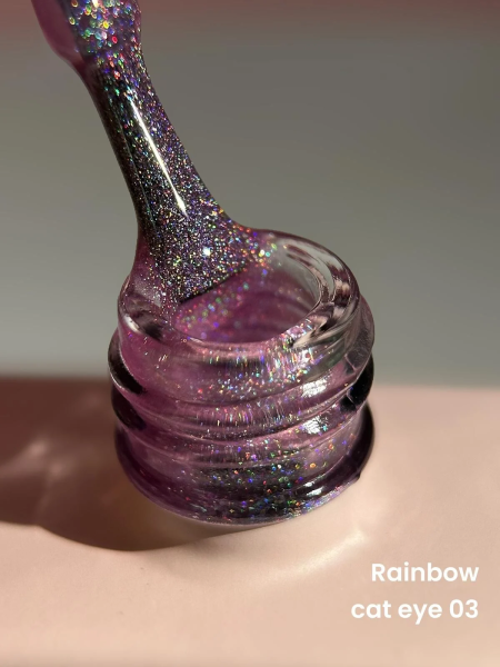 Viola Beauty  Kalıcı Oje Rainbow Cat Eye (Holografik Cat Eye Oje) #0003 13 ml