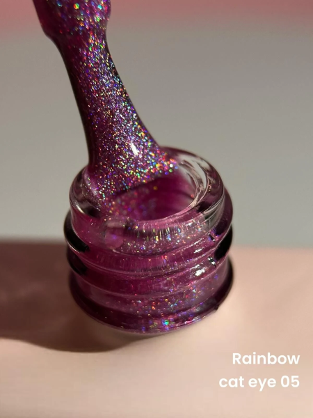 Viola Beauty  Kalıcı Oje Rainbow Cat Eye (Holografik Cat Eye Oje) #0005 13 ml