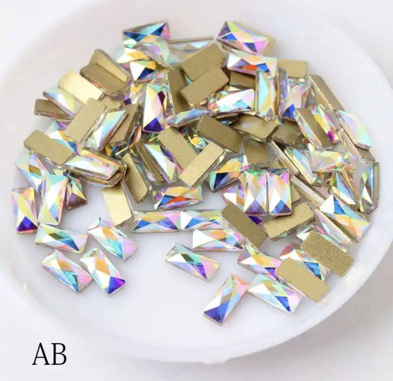 Taş Dikdörtgen AB 3*7mm 2 Adet