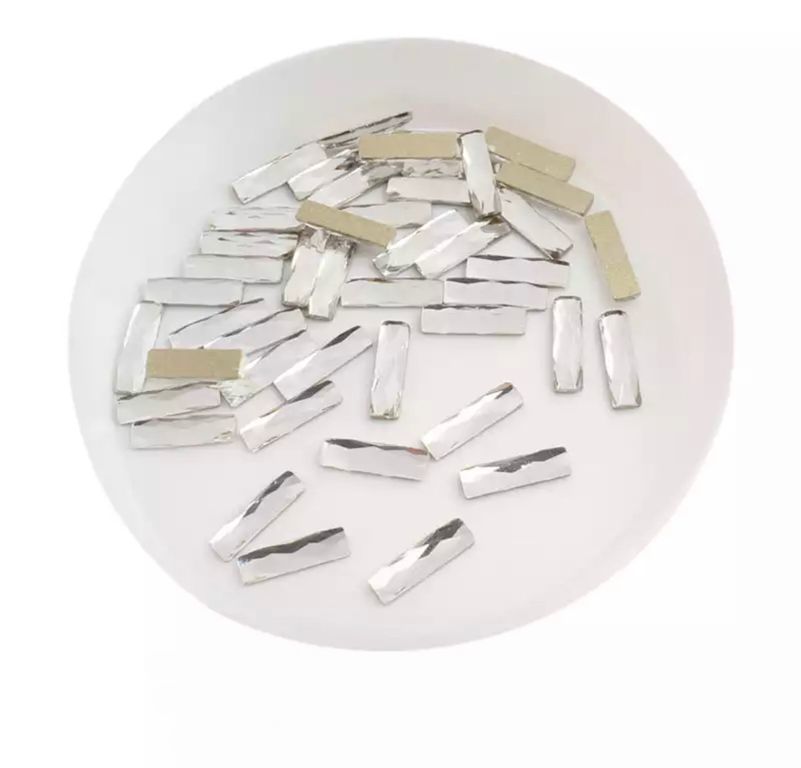 Taş Dikdörtgen Crystal 2,5*9mm 2 Adet