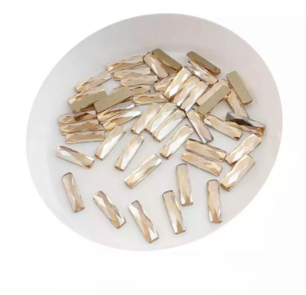 Taş Dikdörtgen Şampanya 2,5*9mm 2 Adet