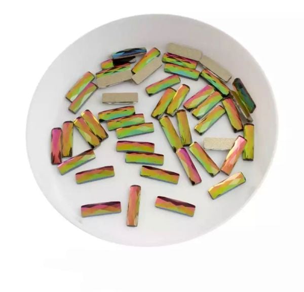 Taş Dikdörtgen Rainbow 2,5*9mm 2 Adet