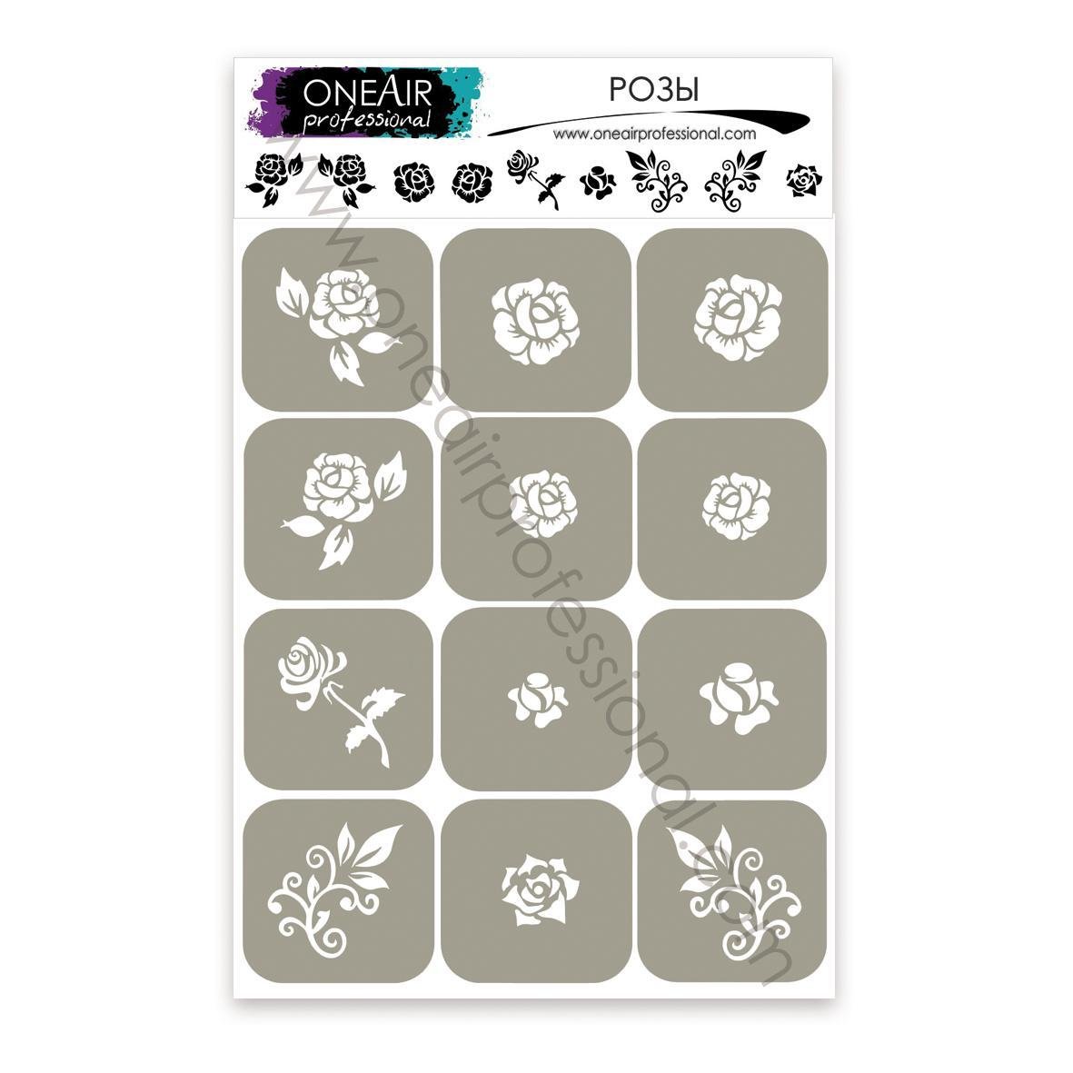 OneAir AirBrush Şablonu Güller