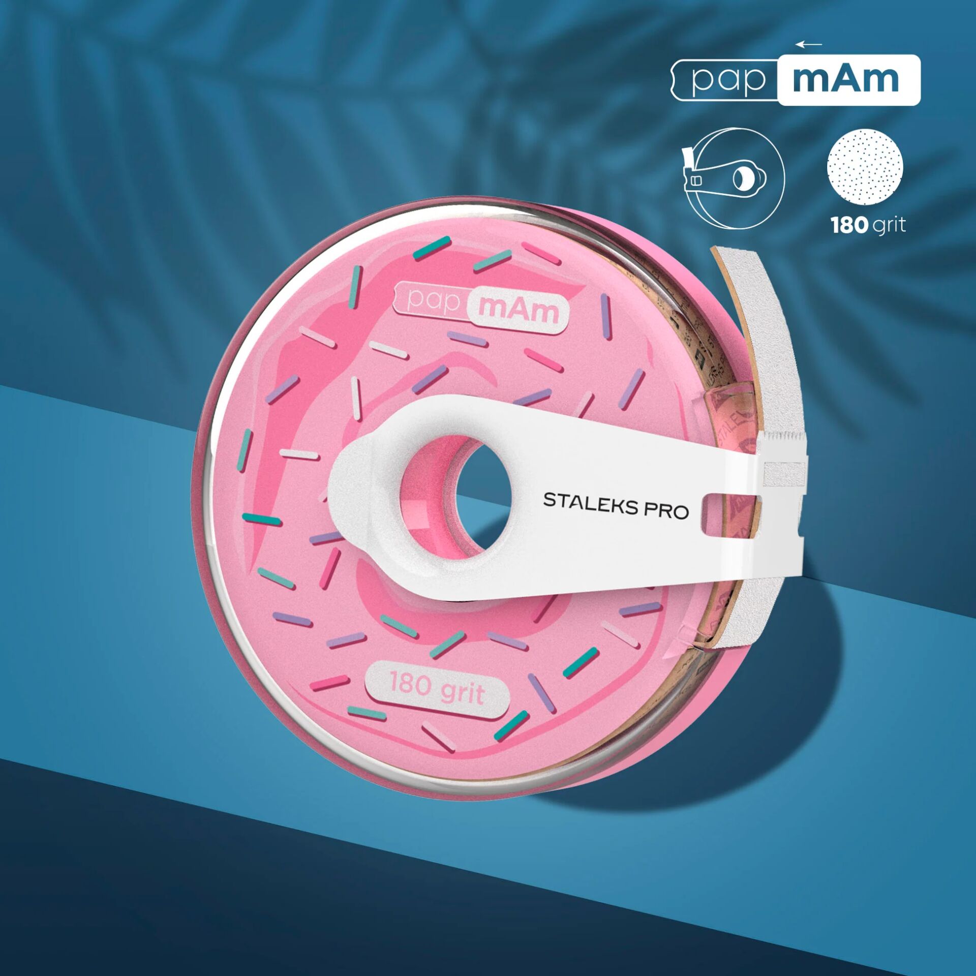 Staleks Expert Donut PapmAm Düz Törpüler İçin Yedek Zımparalar, 180 grit