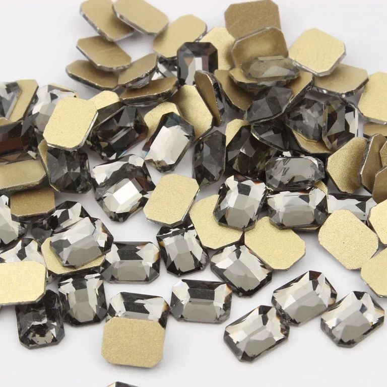 Taş Dikdörtgen Gray 6*8mm 2 Adet