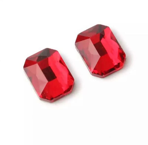 Taş Dikdörtgen Siam 6*8mm 2 Adet