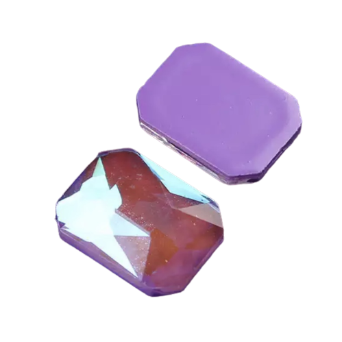 Taş Dikdörtgen Royal Violet 6*8mm 2 Adet