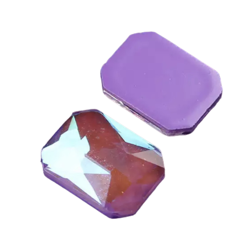 Taş Dikdörtgen Royal Violet 6*8mm 2 Adet