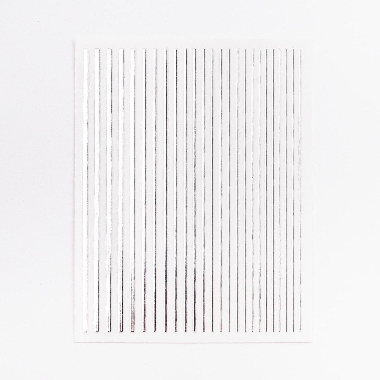 Zoo 1387 Sticker Şerit Gümüş