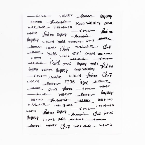 Zoo 1353 Sticker Siyah