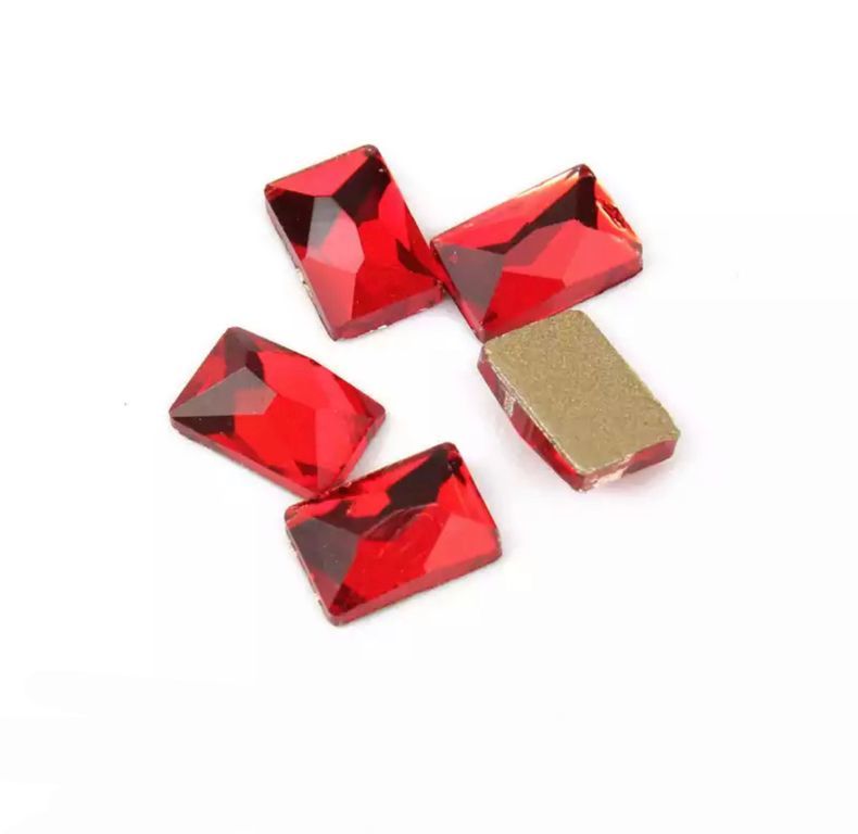 Taş Dikdörtgen Siam (ок) 4*6mm 2 Adet