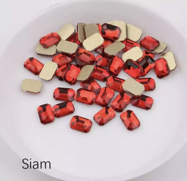 Taş Dikdörtgen Siam (мк) 4*6mm 2 Adet