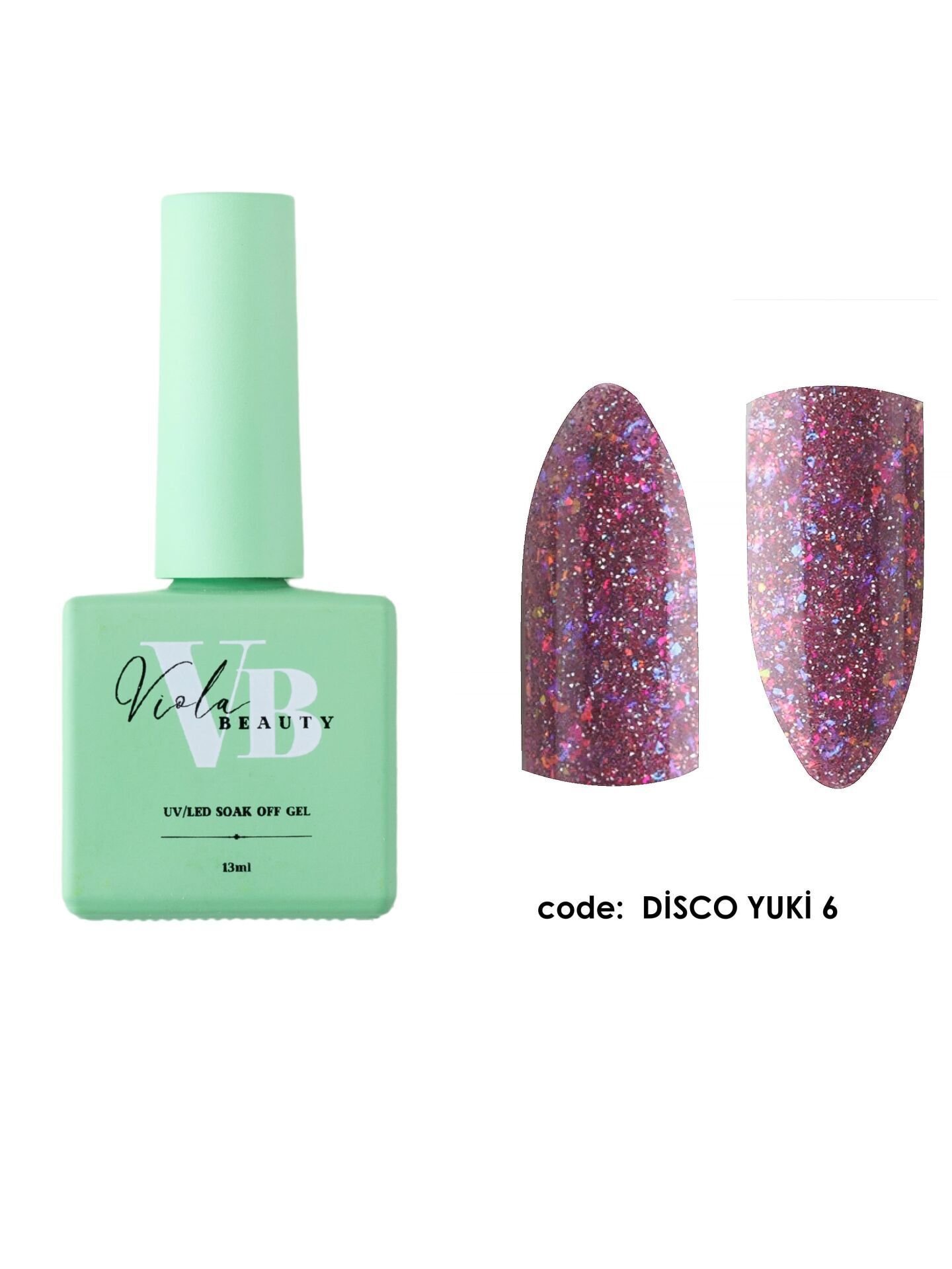 Viola Beauty Kalıcı Oje Disco Yuki #0006 13 ml