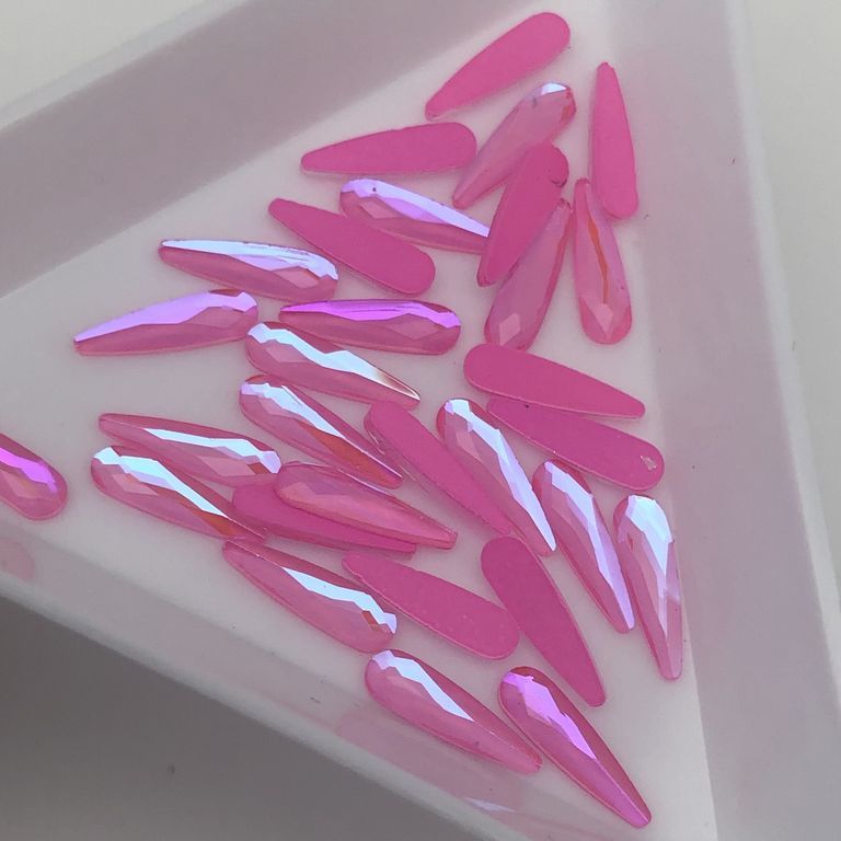 Taş Damla Pink Royal 3*10mm 2 Adet