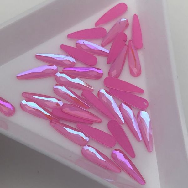 Taş Damla Pink Royal 3*10mm 2 Adet